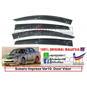 Subaru Impreza Sedan Ver10 (3rd Gen) 2007-2014 AG Door Visor Air Press Wind Deflector (Big 12cm Width)
